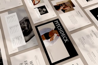do powerpoint presentation design, investor pitch deck design, google slides