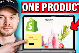 build a high converting one product shopify store or landing page