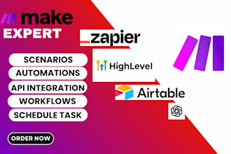 setup make com automation make automation workflow, ai agents