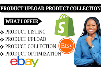 shopify ebay etsy product collection upload product listing SEO to boost sales