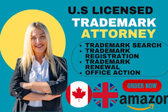 be your US trademark attorney for patent, sou, uspto, registration, renewal