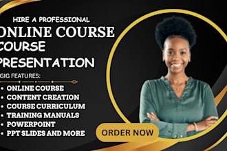 do online course creation training manual PPT course powerpoint presentation