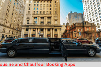 build limousine, car marketplace app, chauffeur and taxi booking app and website