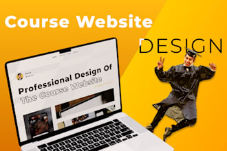 create modern UX UI design for your online course website