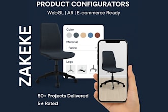 build a custom 3d product configurator with ar  and webgl website customization