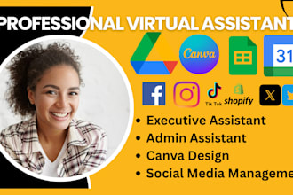 be personal executive administrative virtual assistant social media data entry