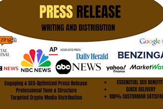 do press release writing and distribution, submit press release
