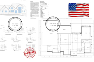 licensed engineer, architect stamp alabama illinois arizona virginia nc pe stamp