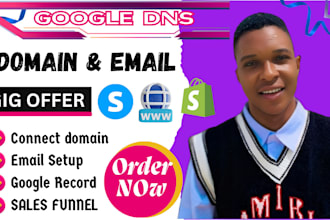 connect domain, fix google workspace email authentication shopify systeme io dns