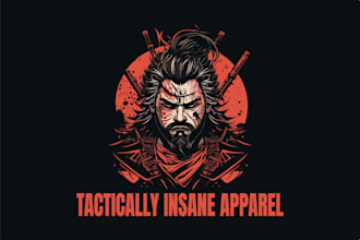 create exclusive and marvelous samurai logo design
