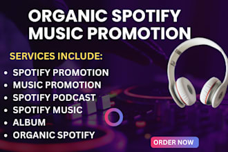 spotify promotion organic music promotion spotify podcast spotify music album
