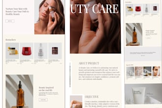 design captivating skin care shopify store, medical website, beauty spa website