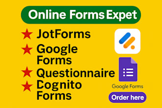 create a professional google form or online survey fast