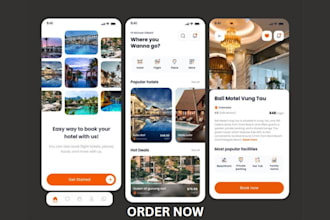 build an hotel booking app, ticket booking app, travel booking app, travel app