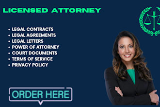 be your contract lawyer for legal contracts, agreements, privacy policy