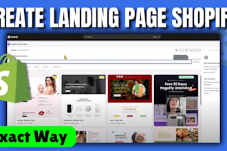 do shopify landing page design home page sales page