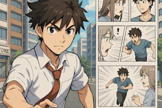 draw manga storyboard anime webcomic page manga artist webtoon manga art tapas