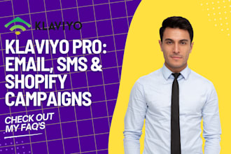 setup klaviyo marketing flows, setup sms flows, shopify klaviyo sales campaign
