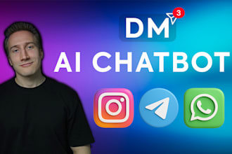 build ai chatbot for instagram telegram whatsapp with manychat and n8n