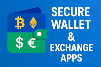 develop custom crypto wallet and exchange mobile apps with payment integration