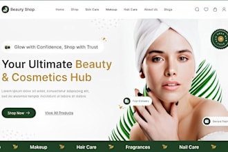 do shopify skin care store cosmetics store beauty dropshipping skin care website