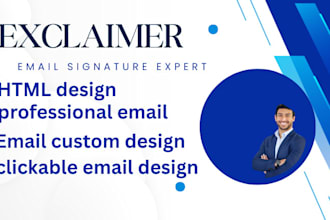 design and redesign your microsoft 365 email signature, clicackble html layout
