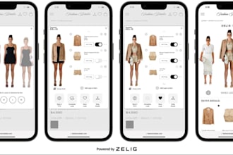 build virtual try on clothes, cosmetics, body scanner, shoes , accessories