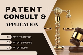do patent consult, drafting and filing, patent search and attorney, provisional