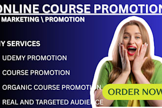 online course udemy course promotion course marketing for udemy thinkific kajabi