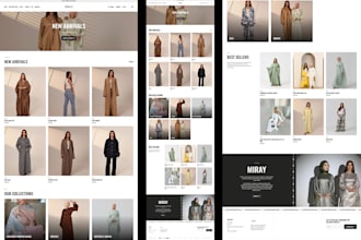 design islamic clothing website abaya store muslim wears fashion shopify store