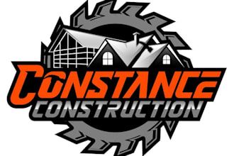 do brand new real estate, construction logo design