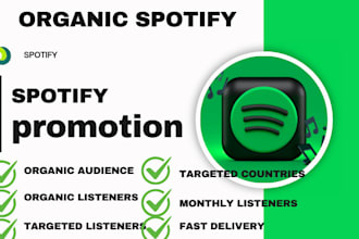 promote your spotify music promotion  itunes, to get real monthly listeners