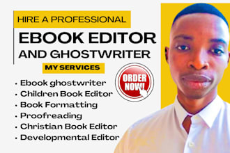 be developmental book editor, formatting and proofreading for self help ebooks