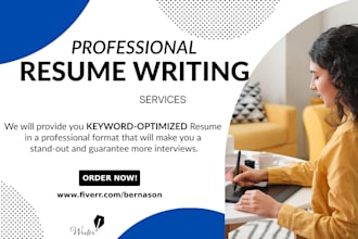 provide professional resume writing service