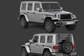 do 3d car model, 3d fivem model, gta model, sport 3d car, 3d car rendering