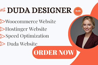 build duda, hostinger, or woocommerce website duda website design and redesign