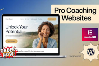 build professional wordpress coaching website for life coaches with elmentor pro