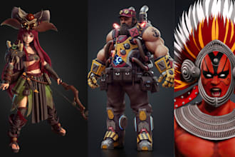 3d model 3d stylized character 3d game character 3d ue5 character 3d printing
