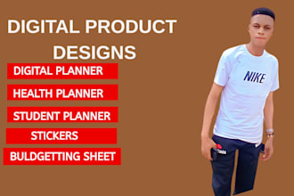 design planner stickers, budgeting sheets, and finance trackers
