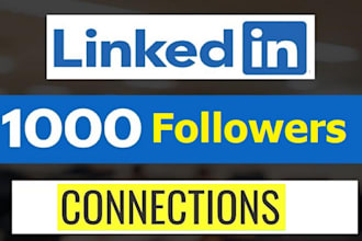 do organic linkedin marketing promotion with gain 1000 real followers