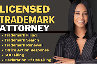 do uspto trademark filing, search, extension request, sou filing, office action