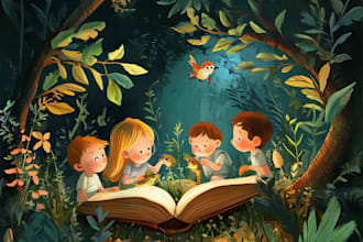 draw children book illustrations and covers