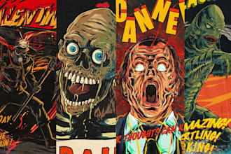draw comics vintage retro style with a distressed style