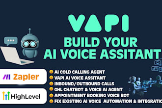 setup vapi ai calling agent, retell ai and ghl chatbot, vapi