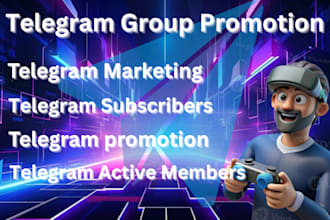 promote or grow telegram group channel to real and active telegram subscribers