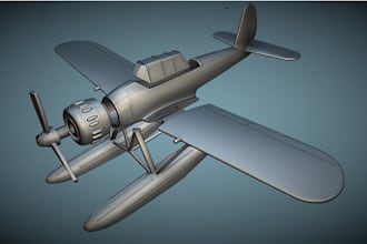 do 3d aircraft model, airliner, cargo plane, fighter jet, seaplane, helicopter