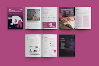 design a professional annual report for funders, clients, or boards