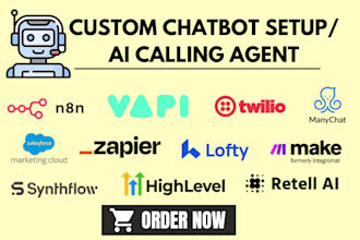 ai voice agent make com vapi ai, synthflow ai, retell ai, twilio, elevenlabs ai
