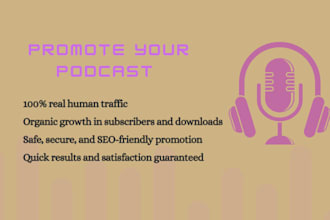 organic youtube podcast video promotion for podcast grow
