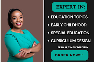 help on educational topics, early childhood, special education and curriculum